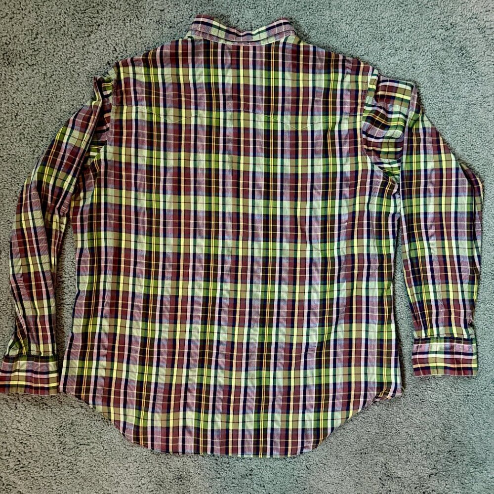 Vintage Polo Ralph Lauren RL Western Plaid Shirt- Men's Size XL - VERY Good Cond - Picture 11 of 14